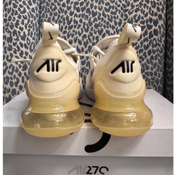Nike Air Max 270 Women's Running Shoes‎ Sail Black Coconut Milk Sneakers - Picture 6 of 8